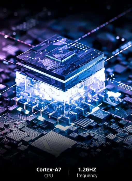 The Miyoo Mini uses a 1.2GHz ARM Cortex-A7 CPU