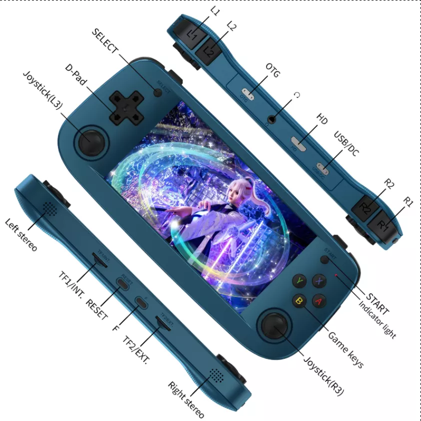 What connections does the Anbernic RG503 have?