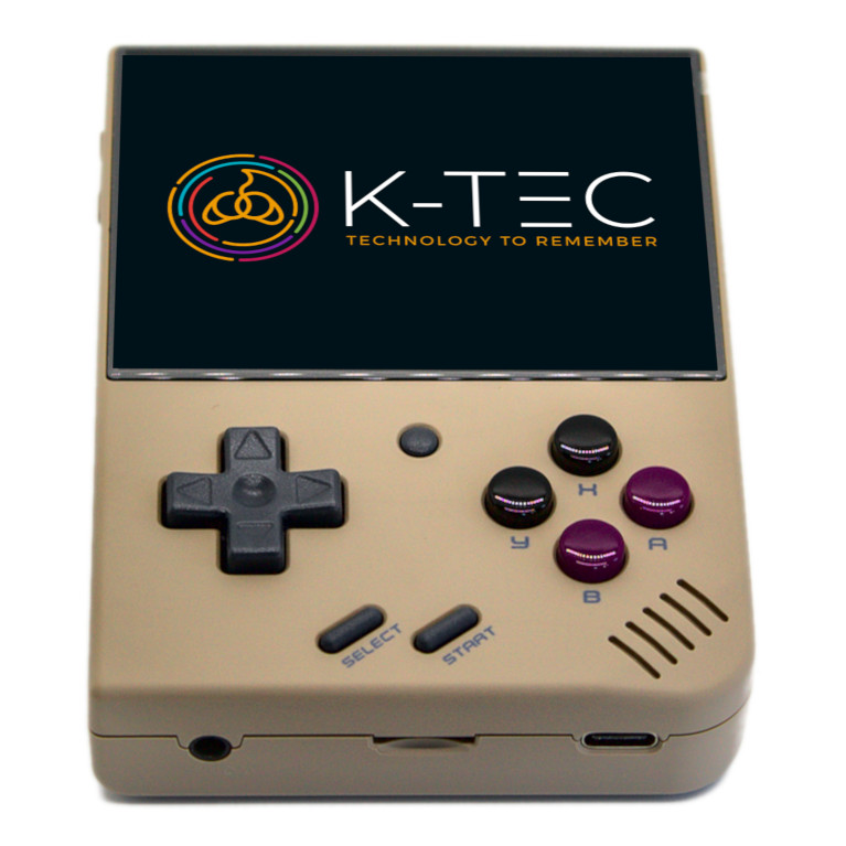 Miyoo Mini+ retro handheld games console in Retro Grey