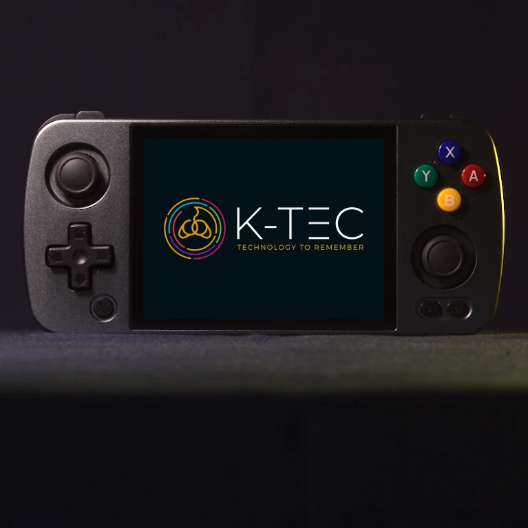 Anbernic RG405M retro handheld games console in grey