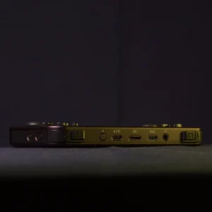 Anbernic RG353M retro handheld games console in Deep Purple - top